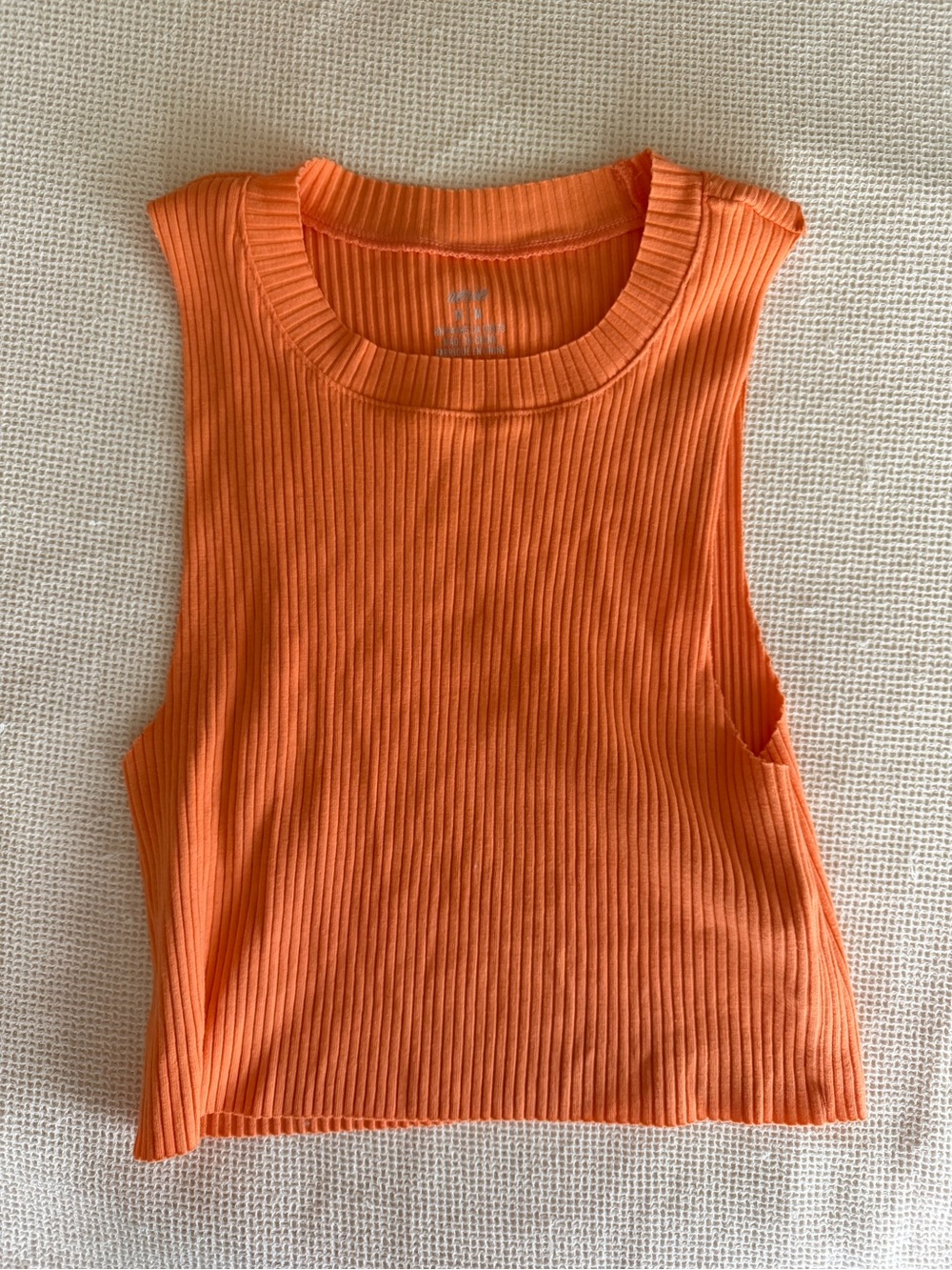Aerie Women’s Ribbed Sleeveless Tank‎ Top - Orange
